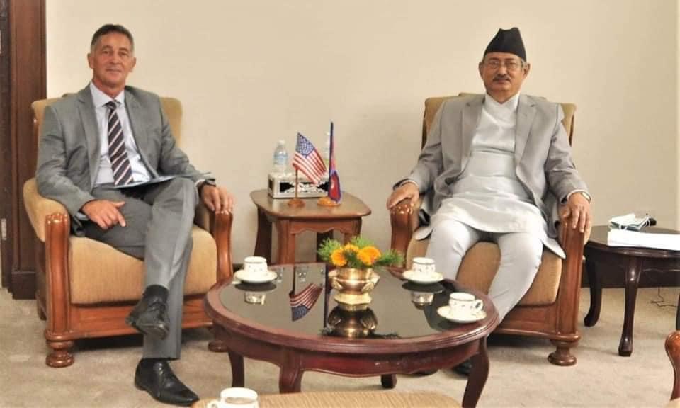 Ambassador Berry met with honorable minister khand today