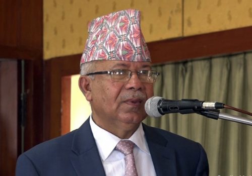 चुनावअघि कसैसँग पार्टी एकता हुँदैन, बरु चुनावी मोर्चा बन्न सक्छ: अध्यक्ष नेपाल