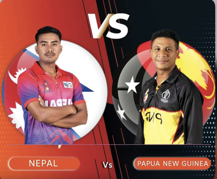 अन्तर्राष्ट्रिय क्रिकेटमा पपुवा न्यु गिनी(पीएनजी)लाई २ विकेटले पराजित गर्दै नेपाल विजयी